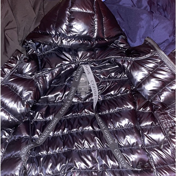 Canada goose, hooded crofton down puffer, size small in men.